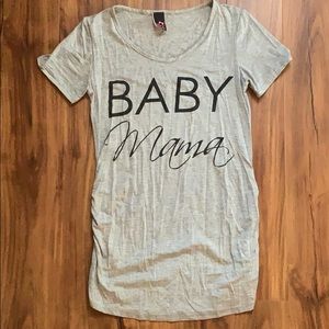 Tops - Maternity Graphic Tee - Baby Mama Tops - Maternity Graphic Tee - Baby Mama